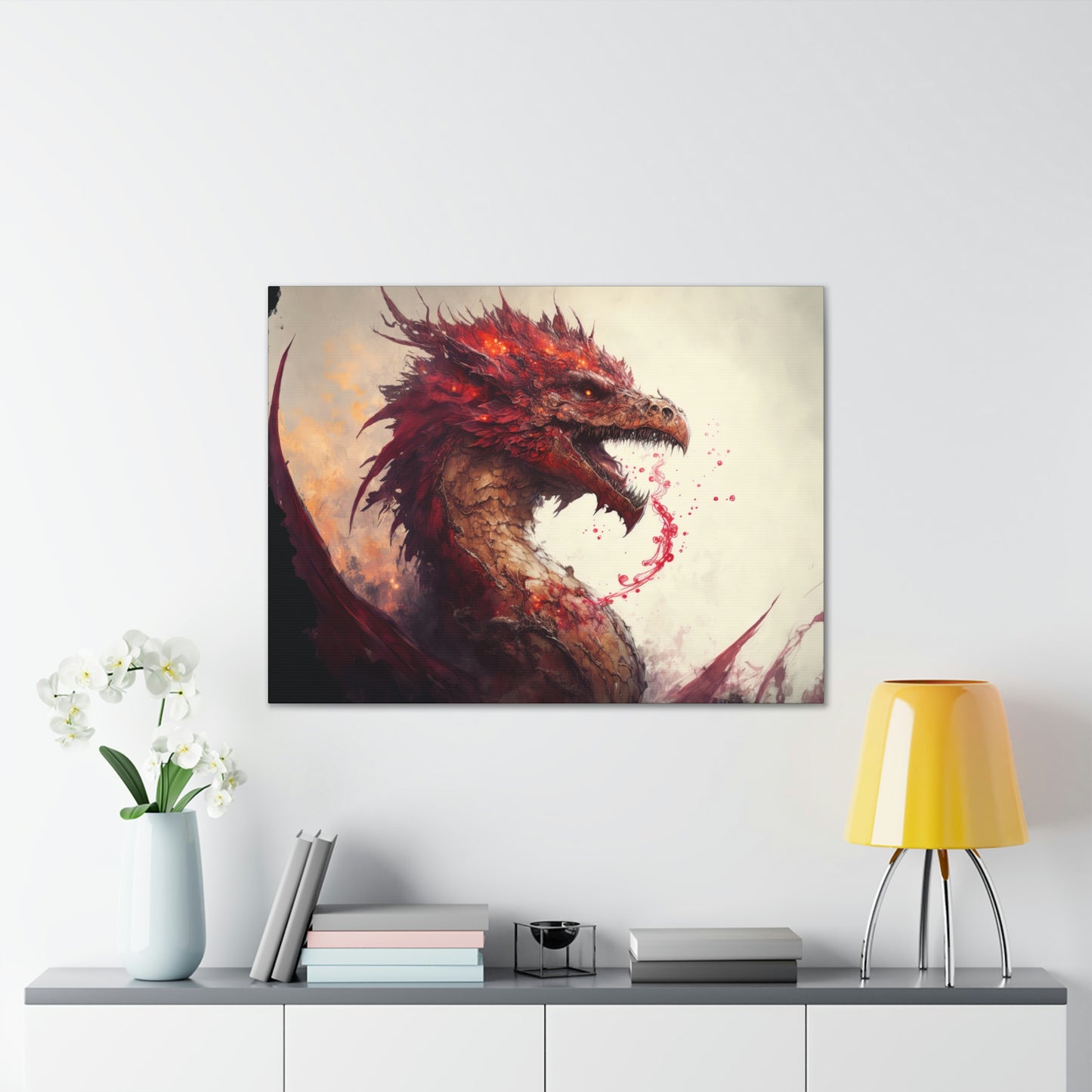 "Blood Dragon" Canvas Stretched, 0.75" - Print