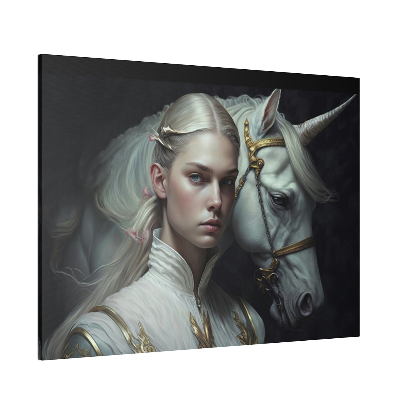 "Unicorn Carer" Canvas Stretched, 0.75" - Print