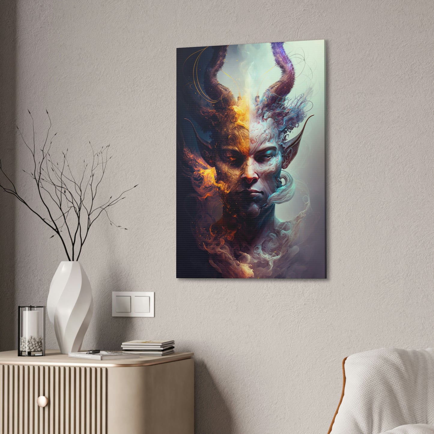 "Minotaur Dreaming" Canvas Stretched, 0.75" - Print