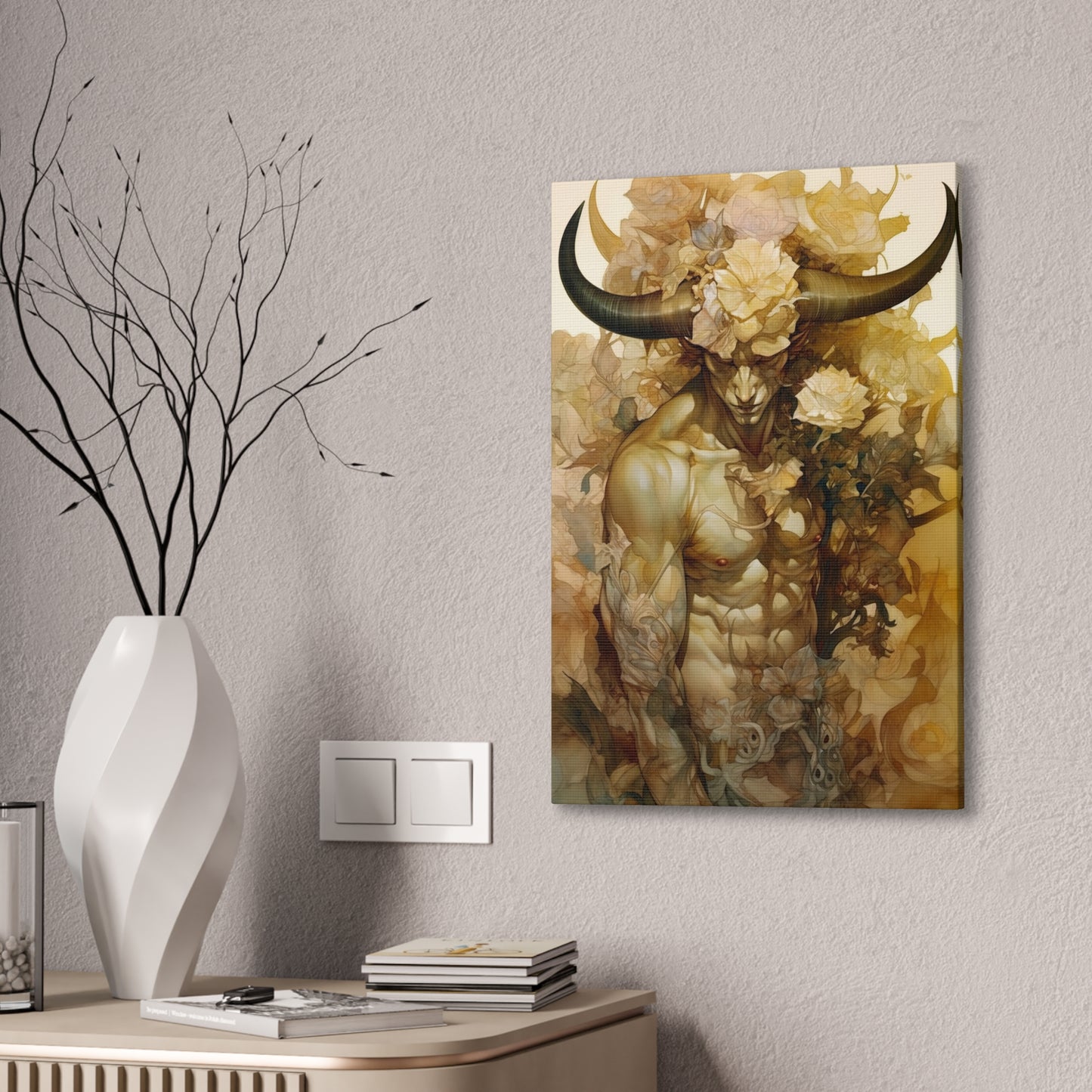 "Golden Guardian" Canvas Stretched, 0.75" - Print