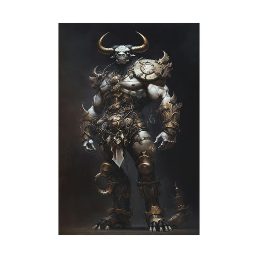 "Minotaur Gladiator" Poster - Print