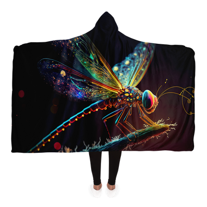 Wings Of Light Dragonfly Hooded Blanket