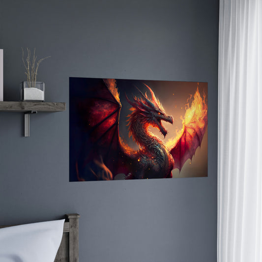 "Fire Dragon" Poster - Print