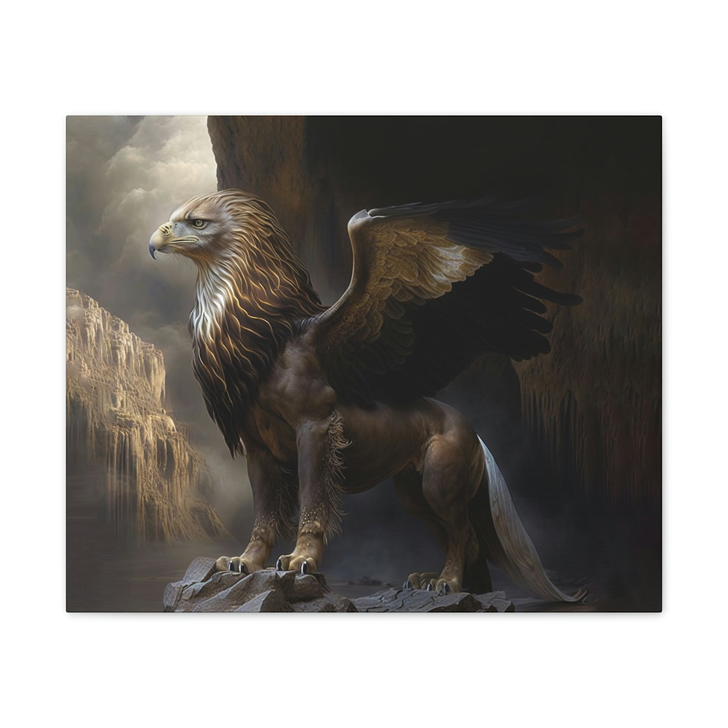 "Griffon Guard" Canvas Stretched, 0.75" - Print