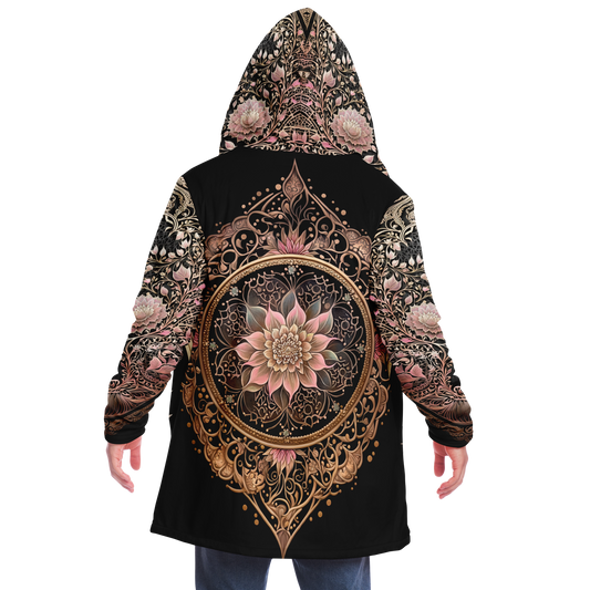 Floral Mandala Microfleece Festival  Cloak -