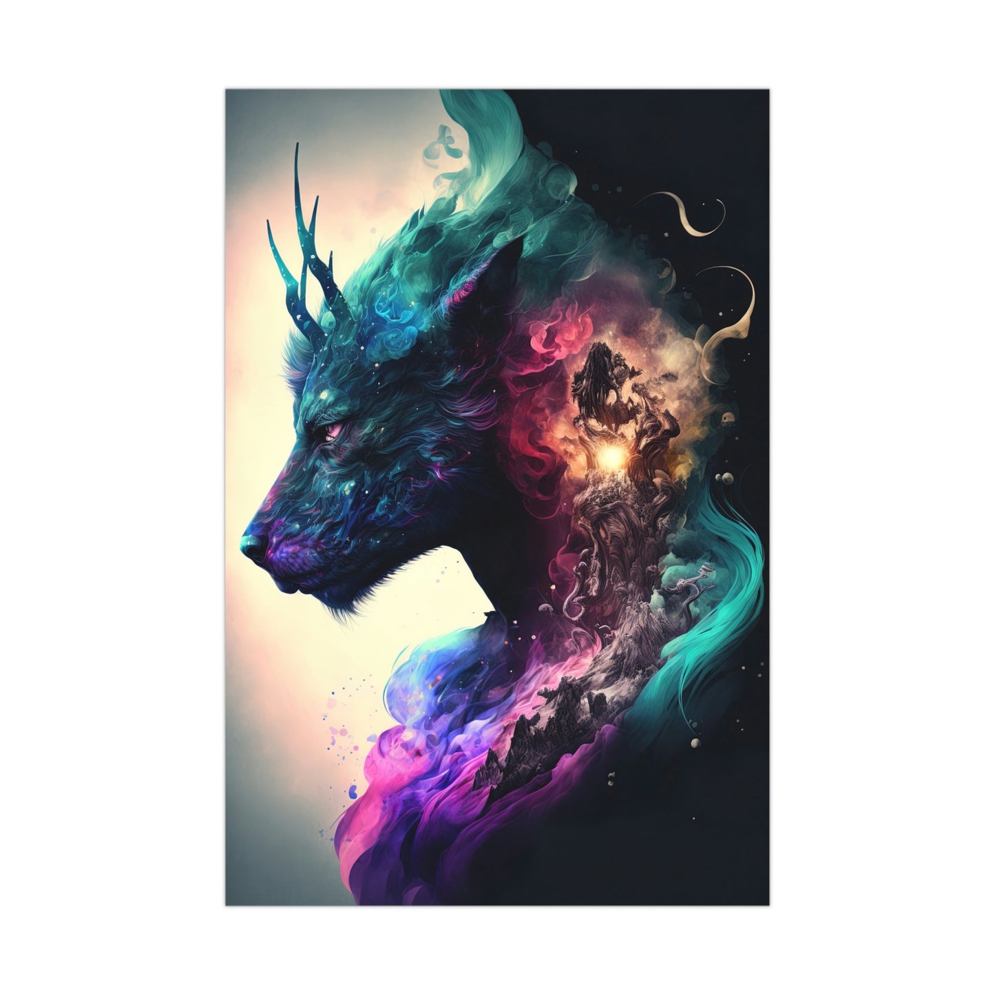 "Cervitaur Deity" Poster - Print