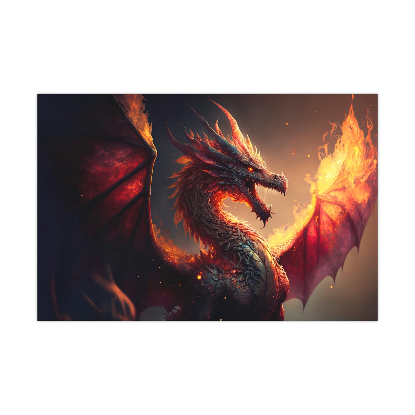 "Fire Dragon" Poster - Print