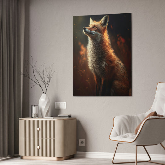 "Wistful Fox" Canvas Stretched, 0.75" - Print