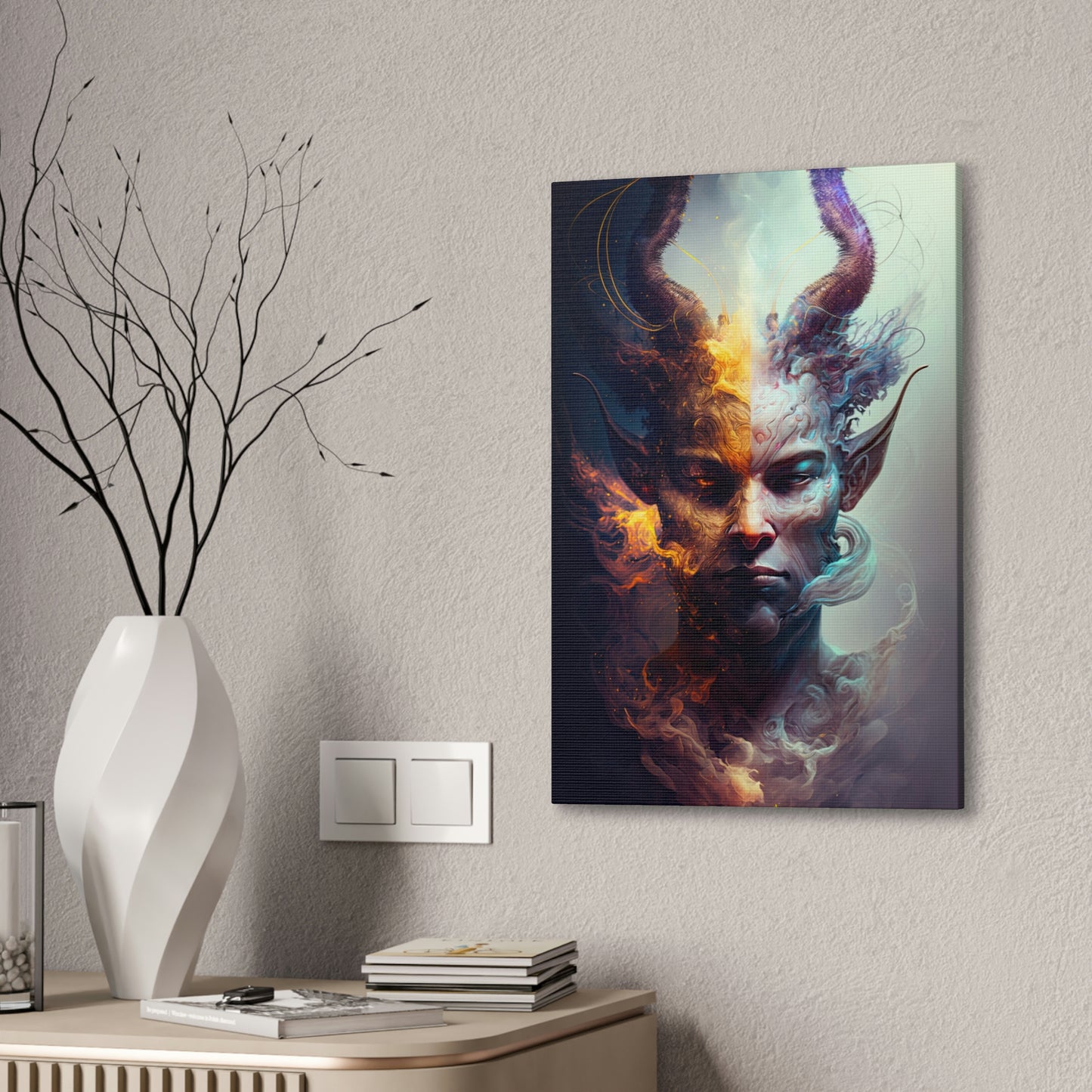 "Minotaur Dreaming" Canvas Stretched, 0.75" - Print