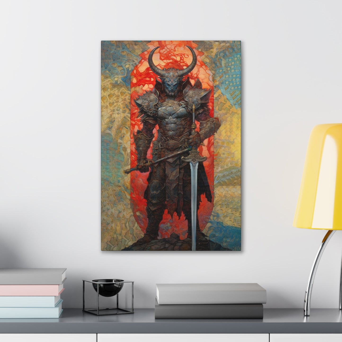 "Minotaur Champion" Canvas Stretched, 0.75" - Print