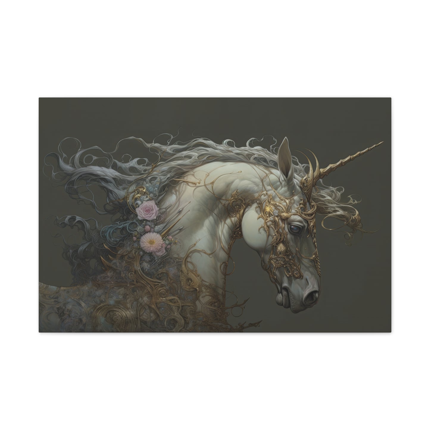 "Unicorn Majesty"  Canvas Stretched, 0.75" - Print