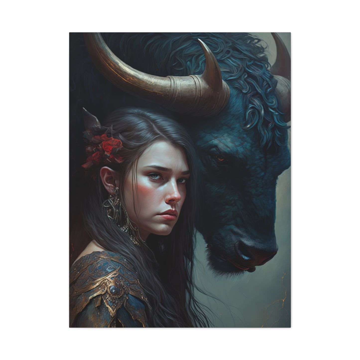 "Beauty And The Beast" Canvas Stretched, 0.75" - Print