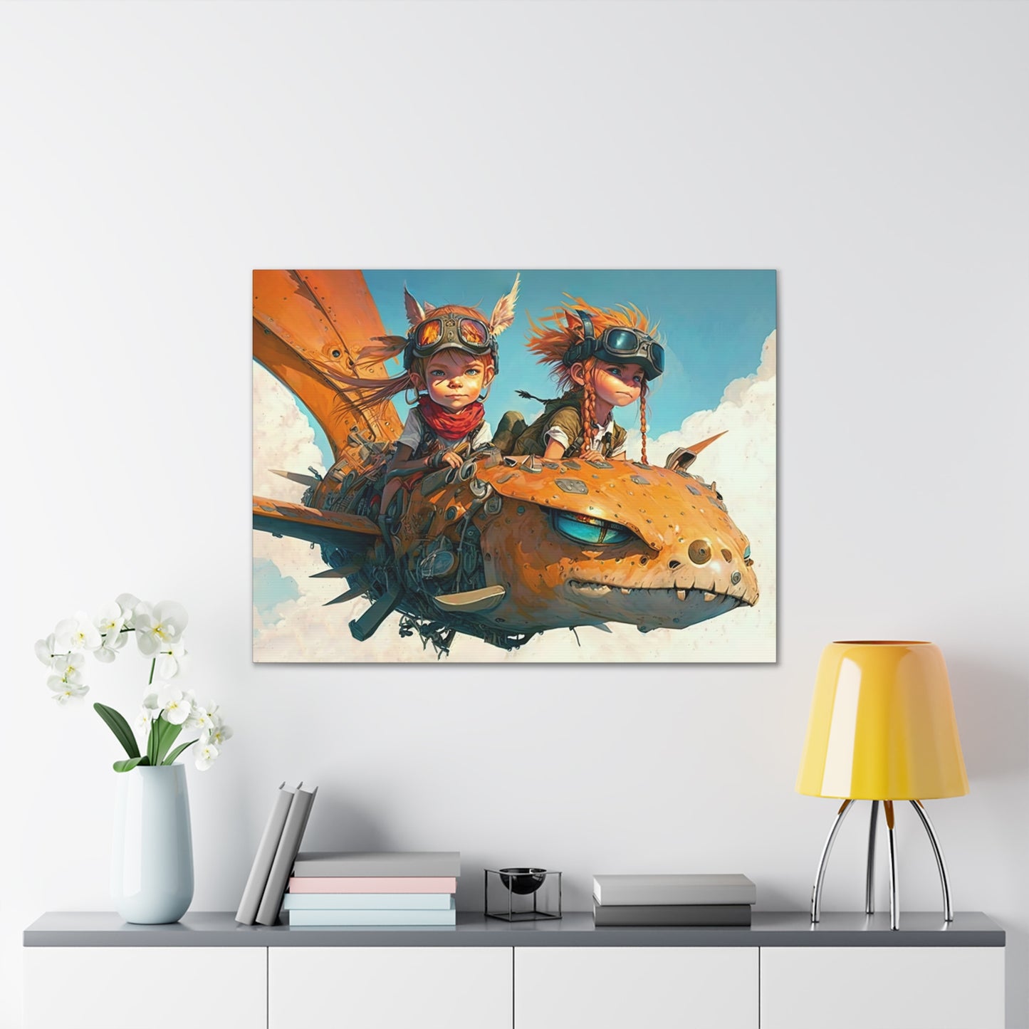 "Thick As Thieves Sky Pirates"  Canvas Stretched, 0.75" - Print