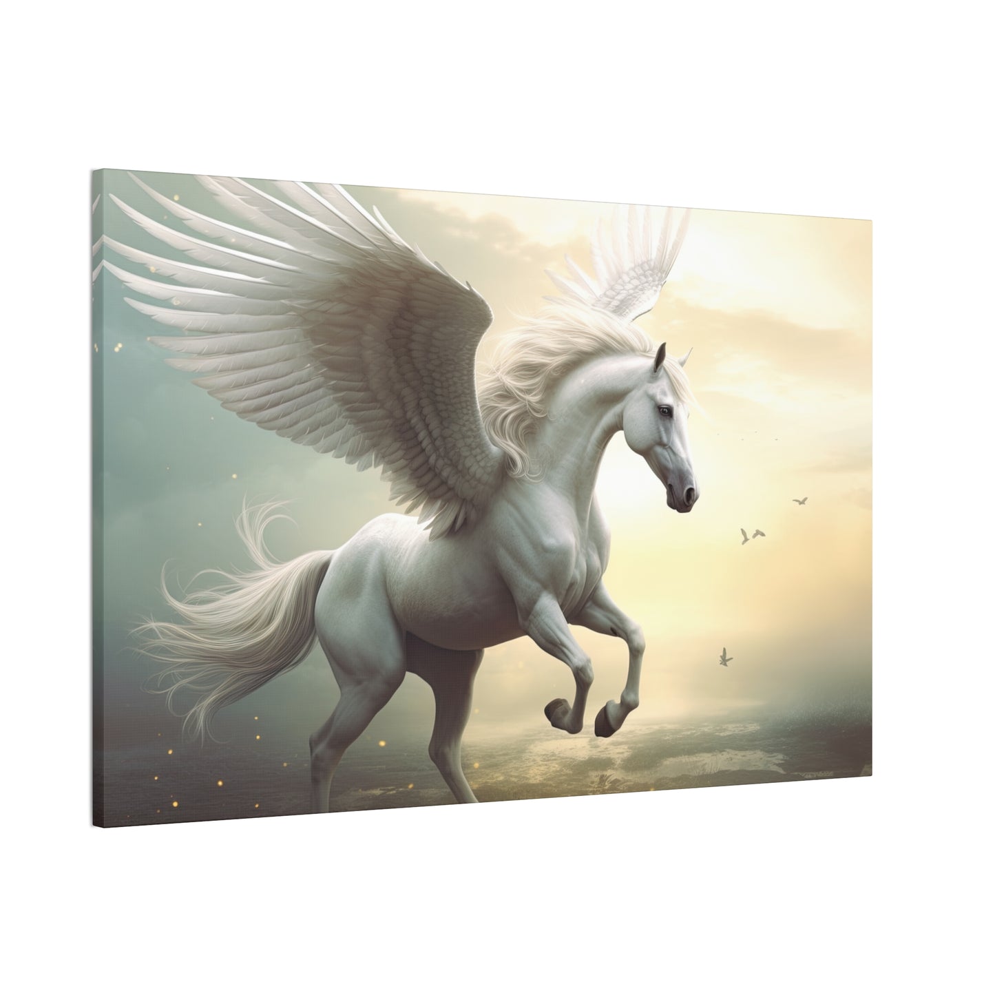 "Wings Of Dawn Pegasus" Canvas Stretched, 0.75" - Print