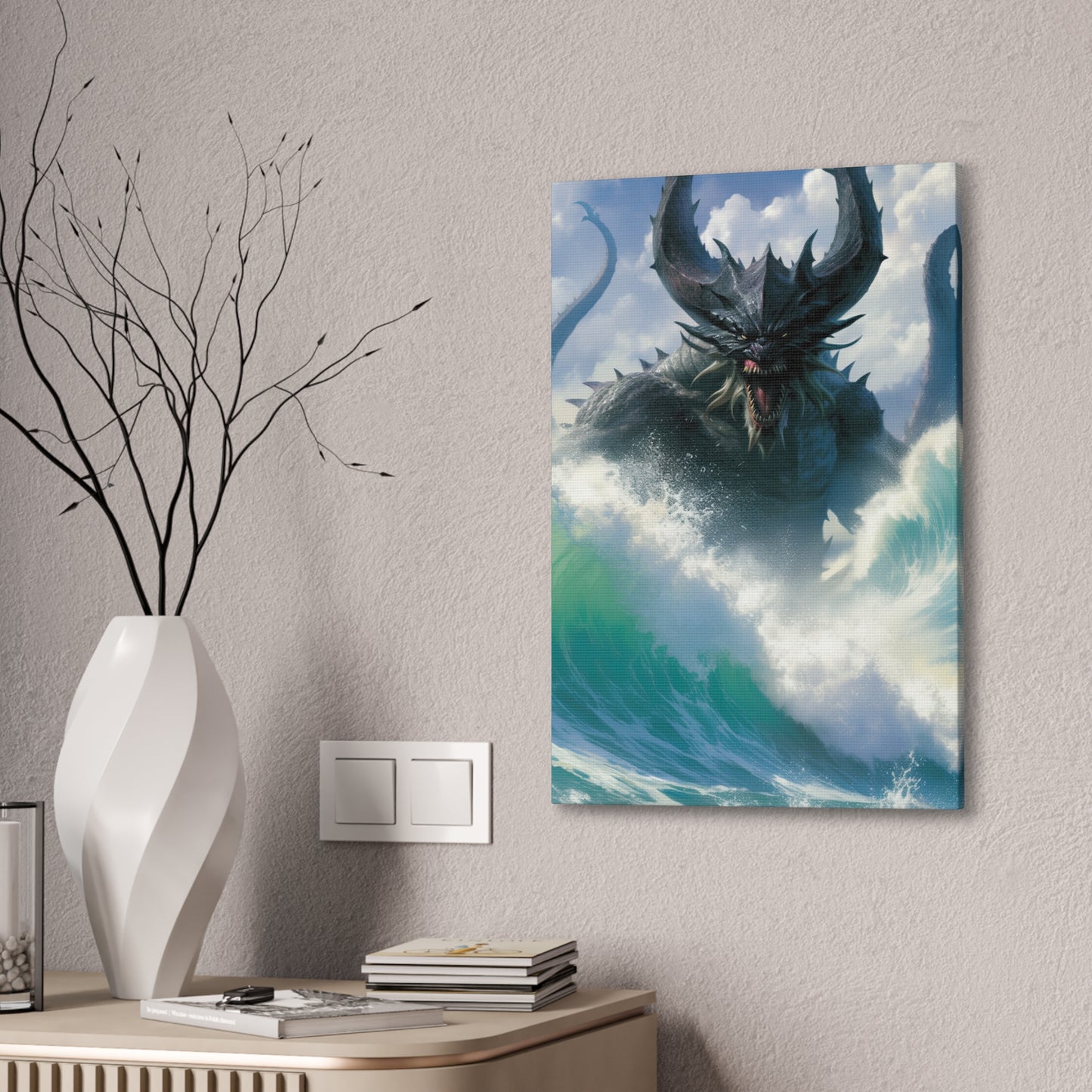 "Wrath Of The Kraken" Canvas Stretched, 0.75" - Print