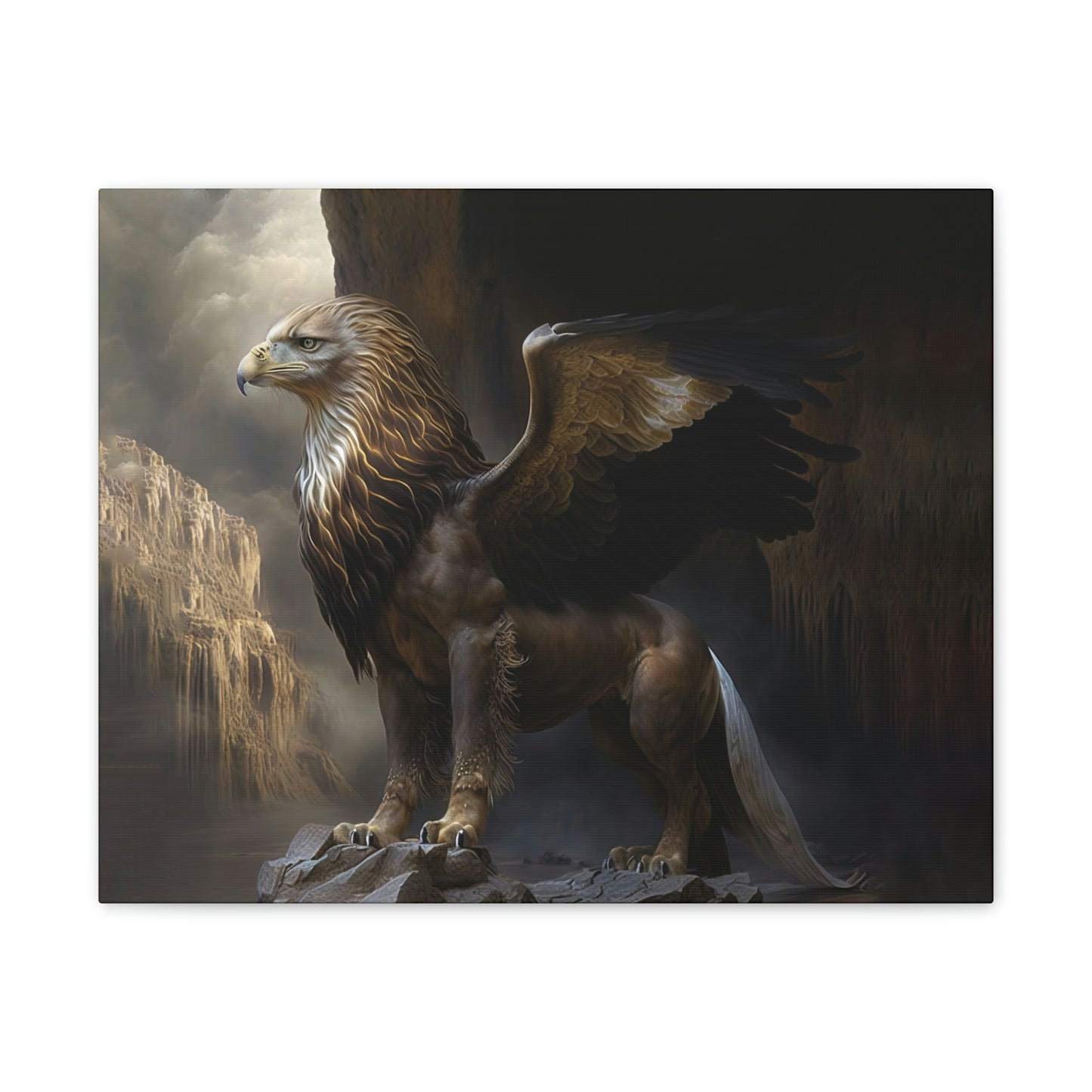 "Griffon Guard" Canvas Stretched, 0.75" - Print