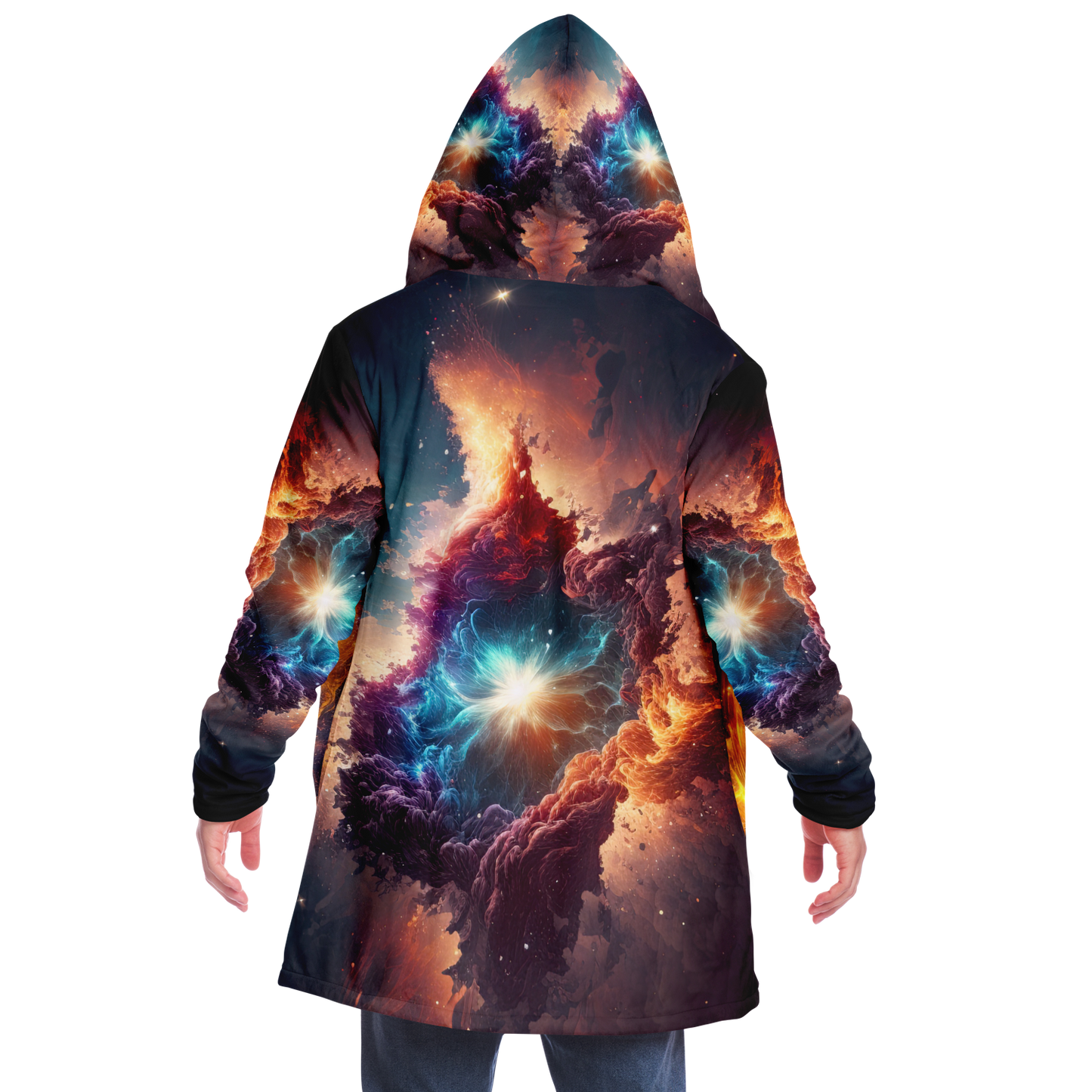 Galaxy Drift Microfleece Festival Cloak