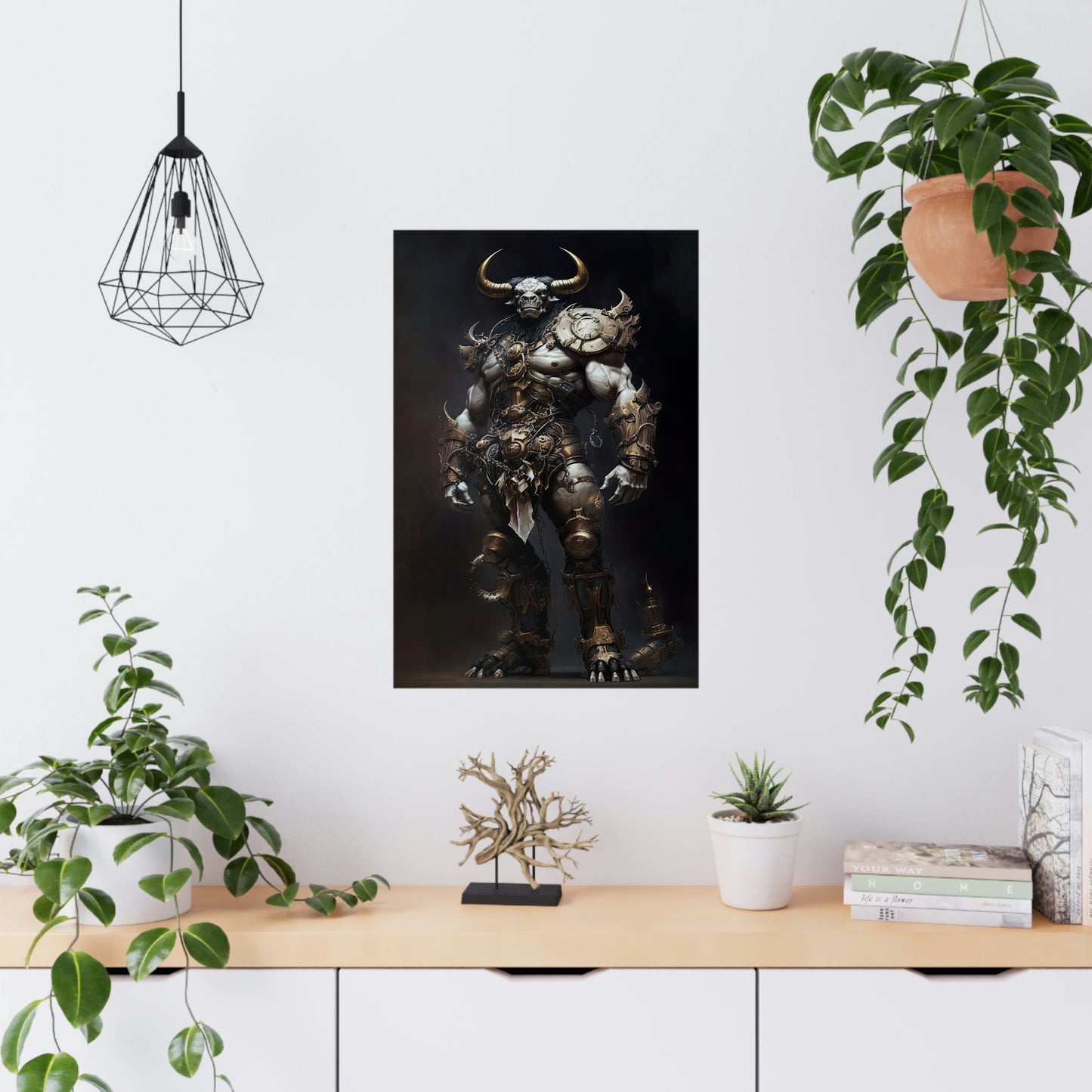 "Minotaur Gladiator" Poster - Print