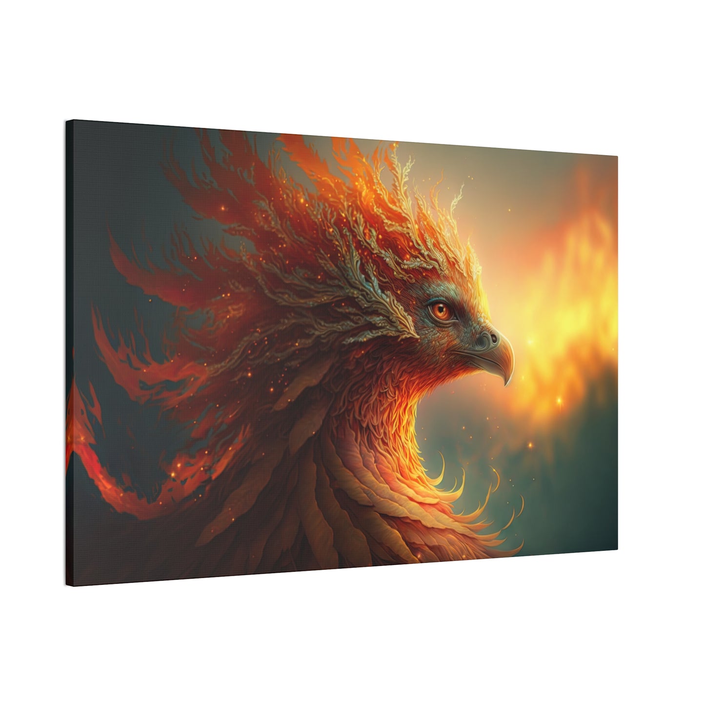 "Feathers Of The Phoenix" Canvas Stretched, 0.75" - Print