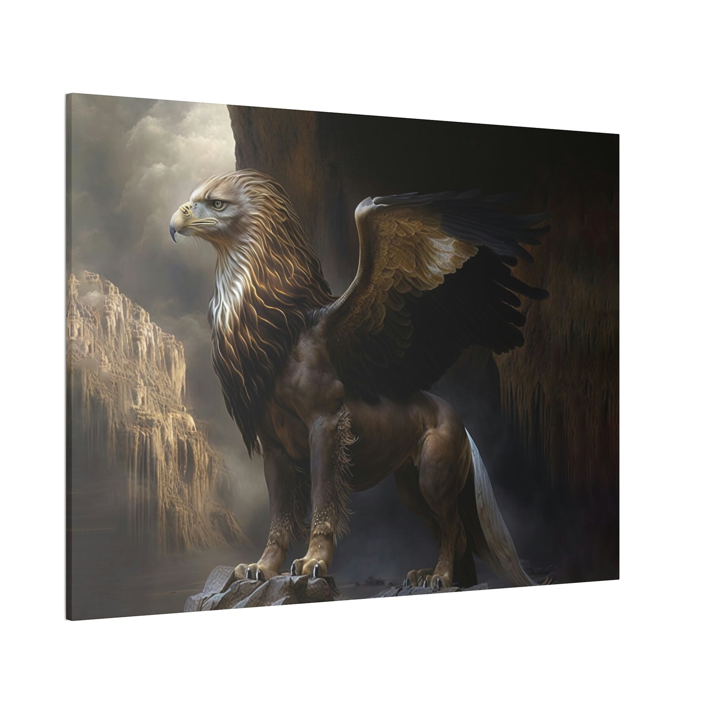 "Griffon Guard" Canvas Stretched, 0.75" - Print