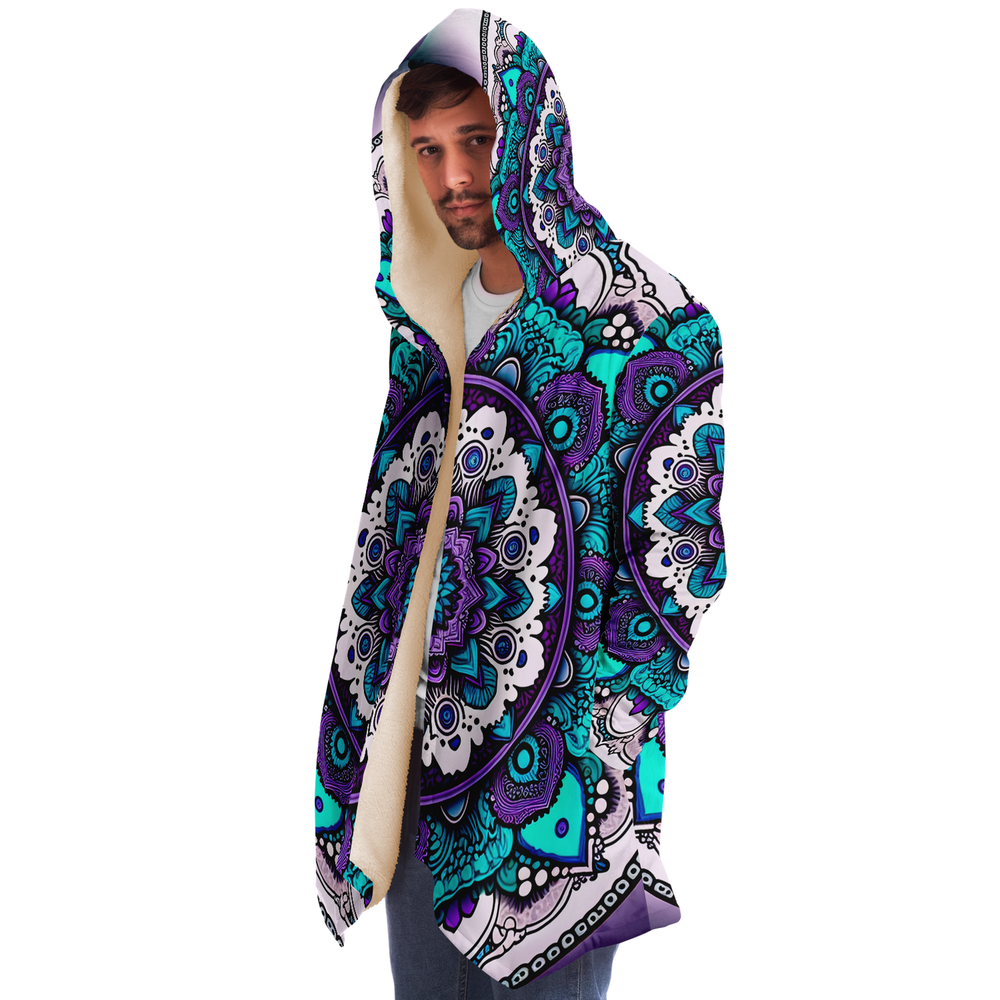 Pure Mandala Microfleece Festival Cloak