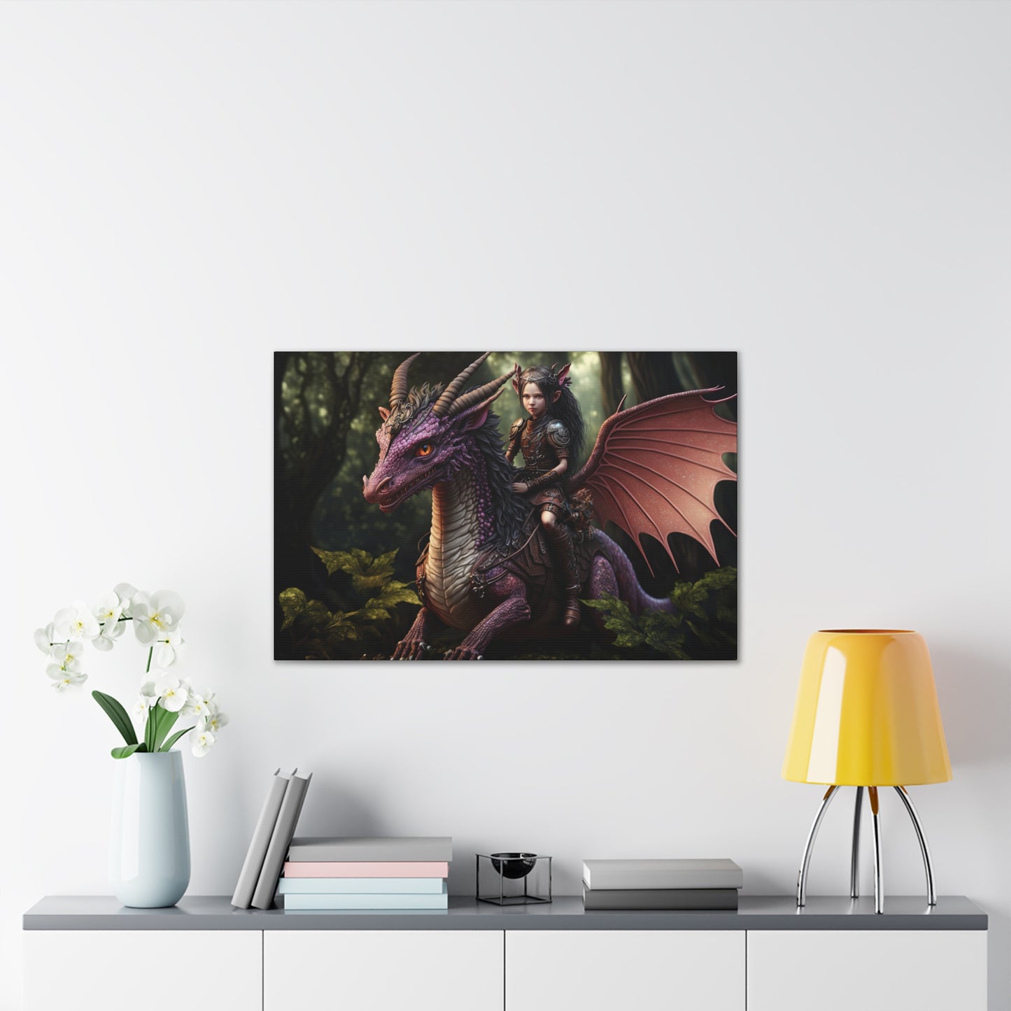 "Dragon Fairy Scout" Canvas Stretched, 0.75" - Print