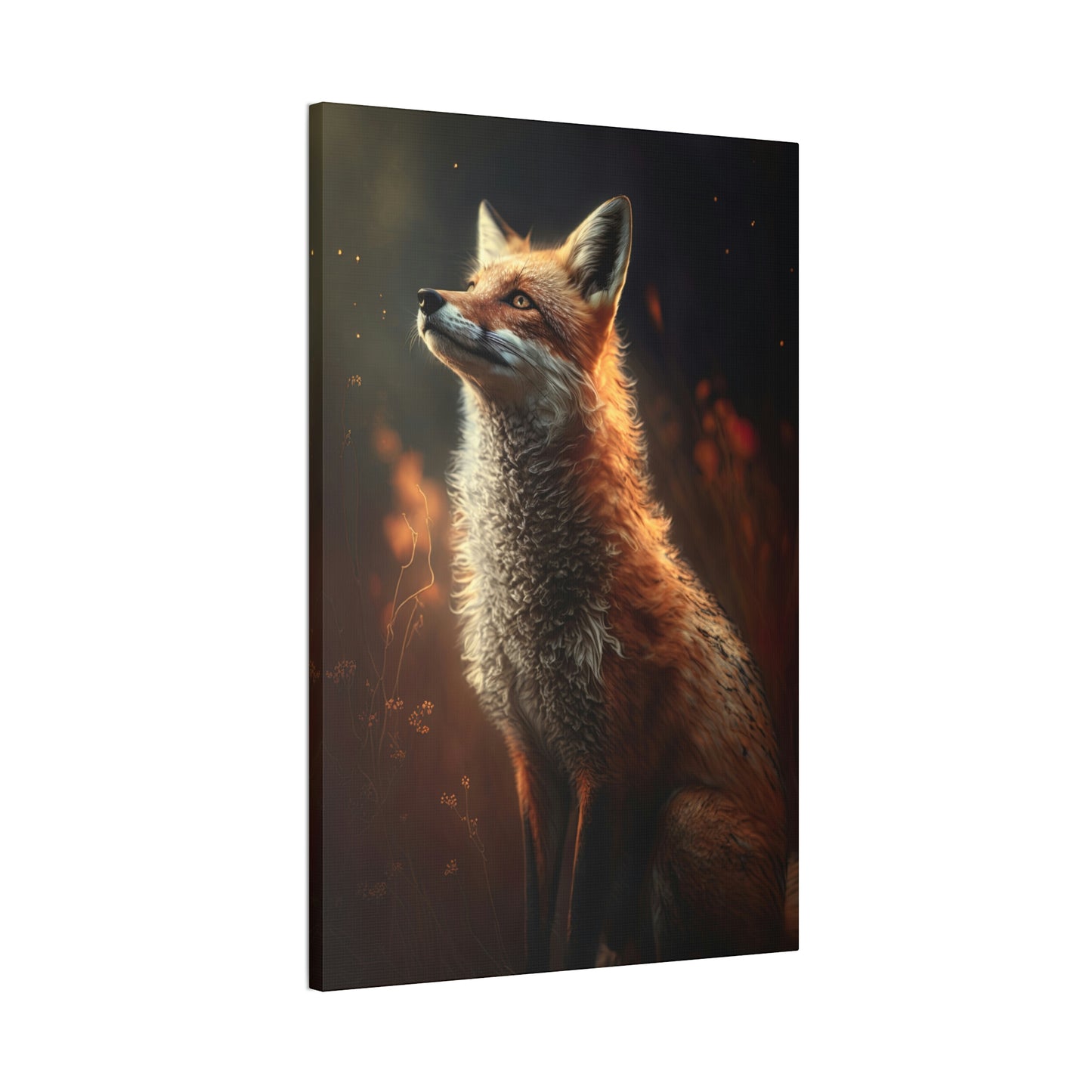 "Wistful Fox" Canvas Stretched, 0.75" - Print