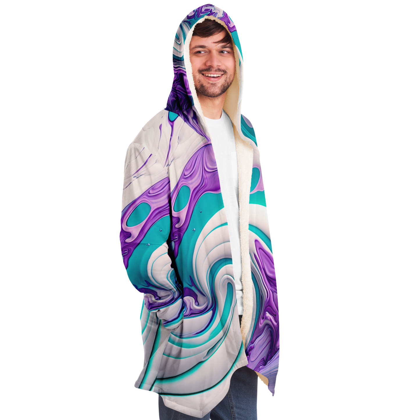 Marble Melt Microfleece Festival Cloak