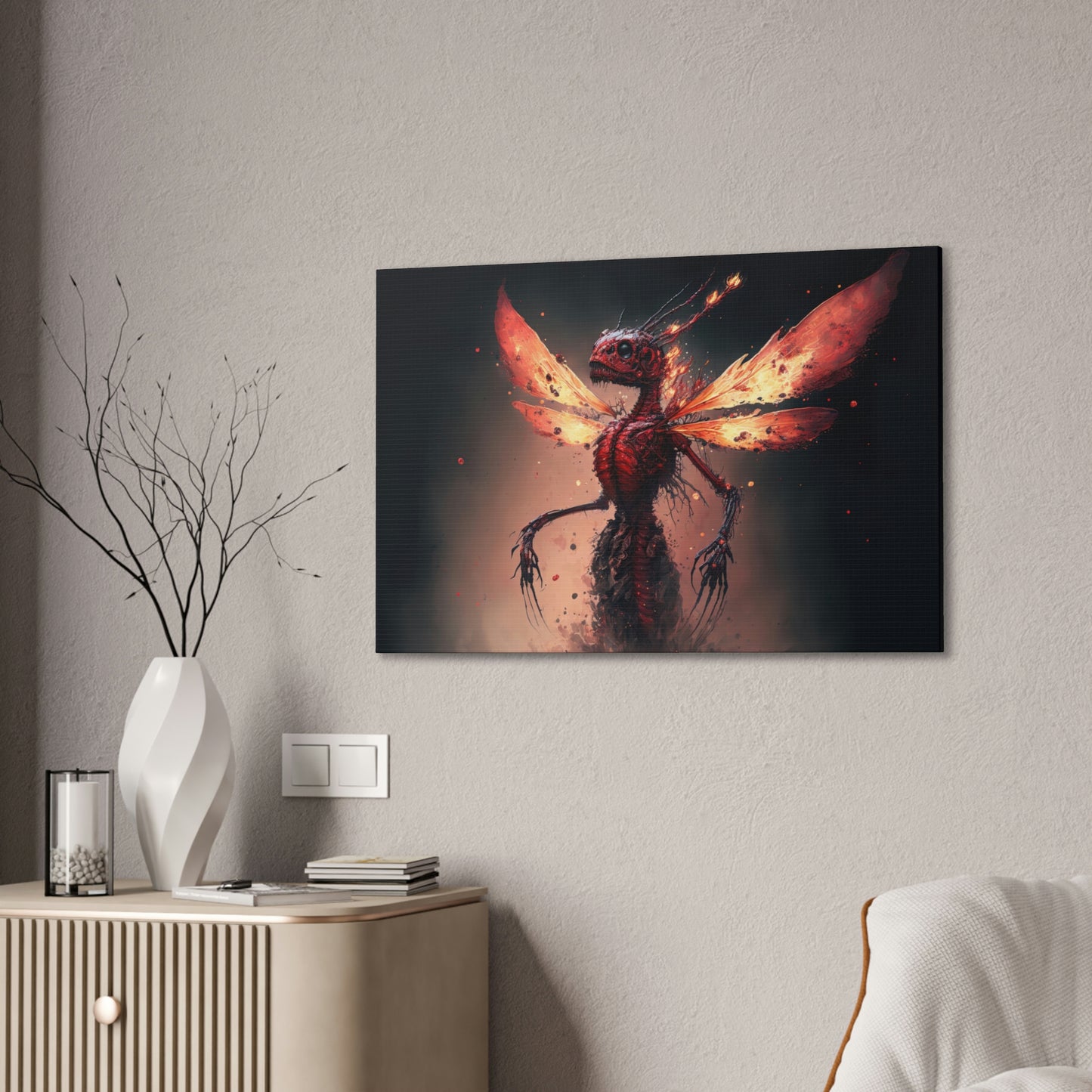 "Dragon Spryte Resurrection" Canvas Stretched, 0.75" - Print