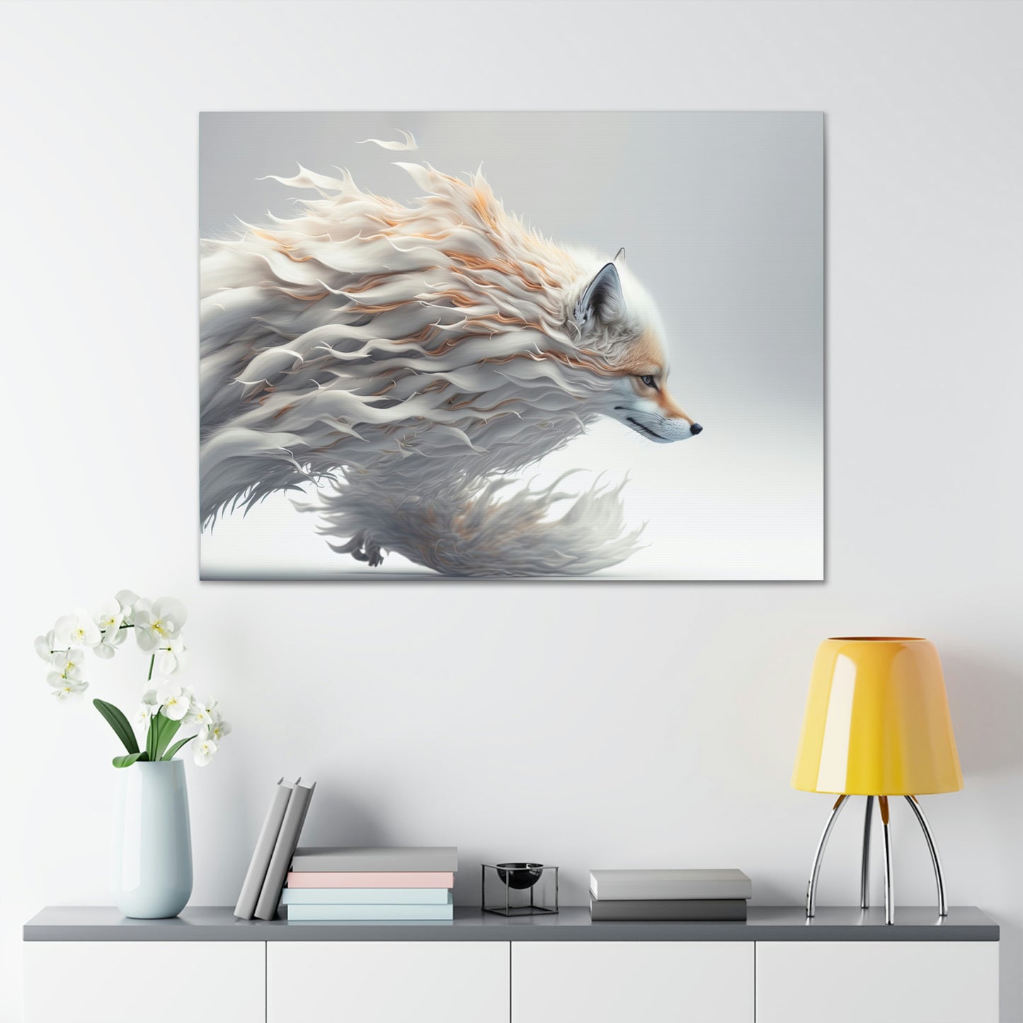 "Wind Element Fox" Canvas Stretched, 0.75" - Print