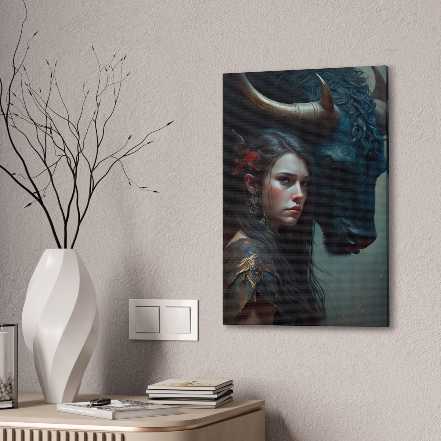 "Beauty And The Beast" Canvas Stretched, 0.75" - Print