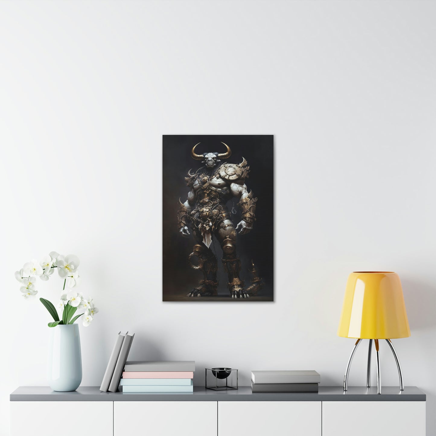 "Minotaur Gladiator" Canvas Stretched, 0.75" - Print