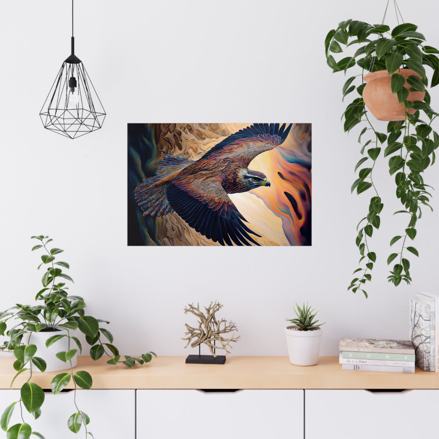 "Ivory Winged Lynx" Poster - Print