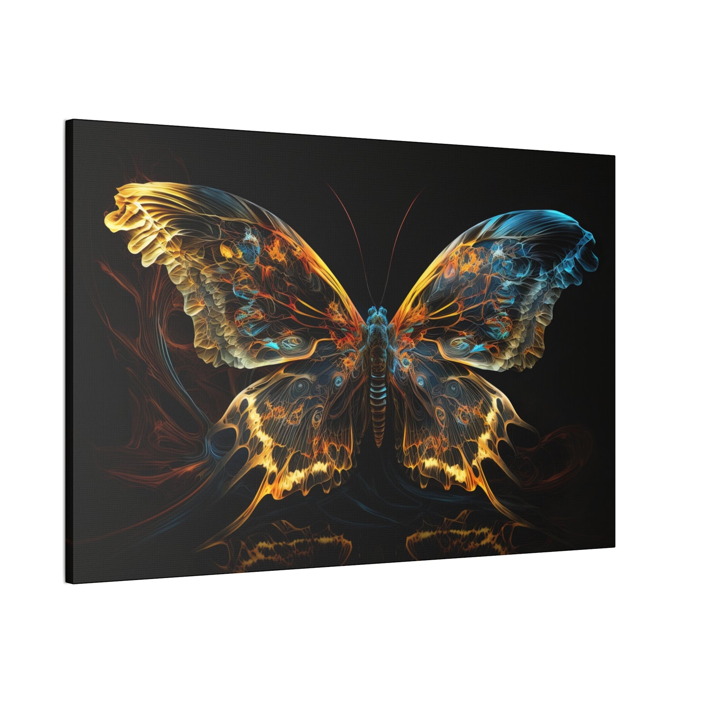 "Liquid light Butterfly"  Canvas Stretched, 0.75" - Print