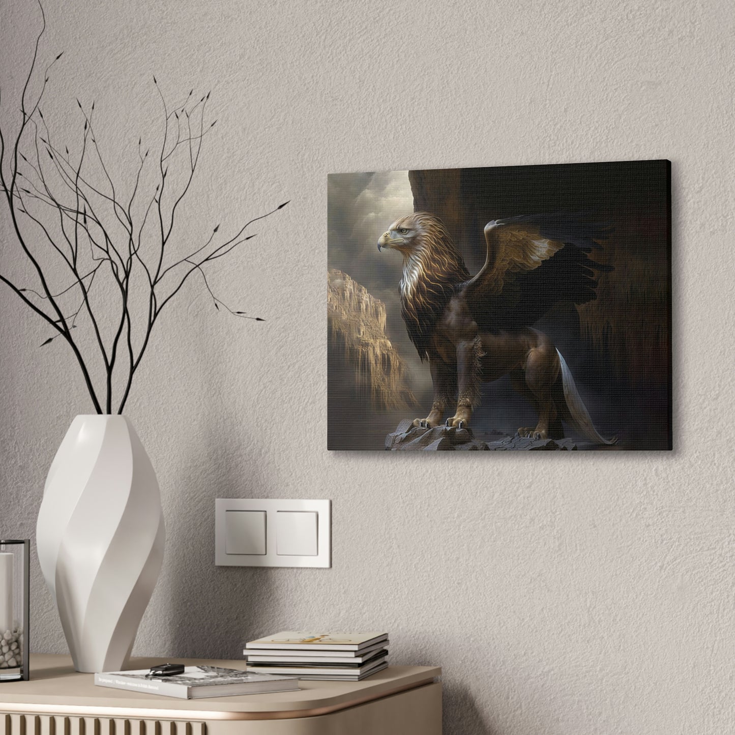 "Griffon Guard" Canvas Stretched, 0.75" - Print