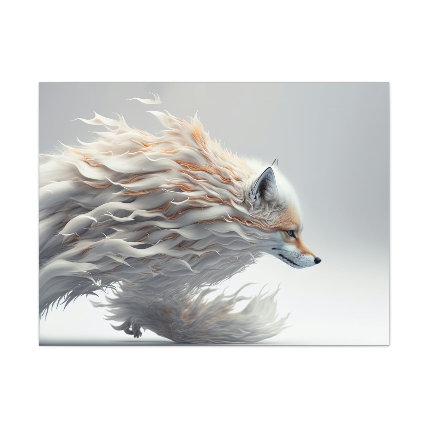 "Wind Element Fox" Canvas Stretched, 0.75" - Print