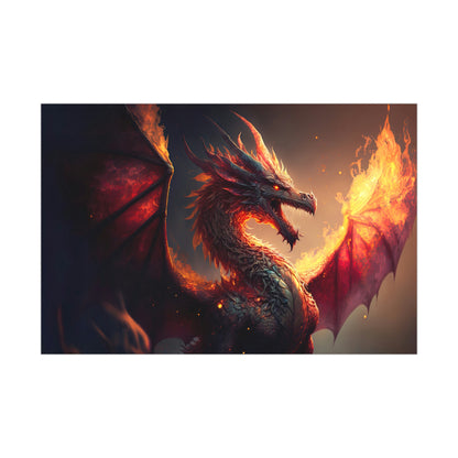 "Fire Dragon" Poster - Print