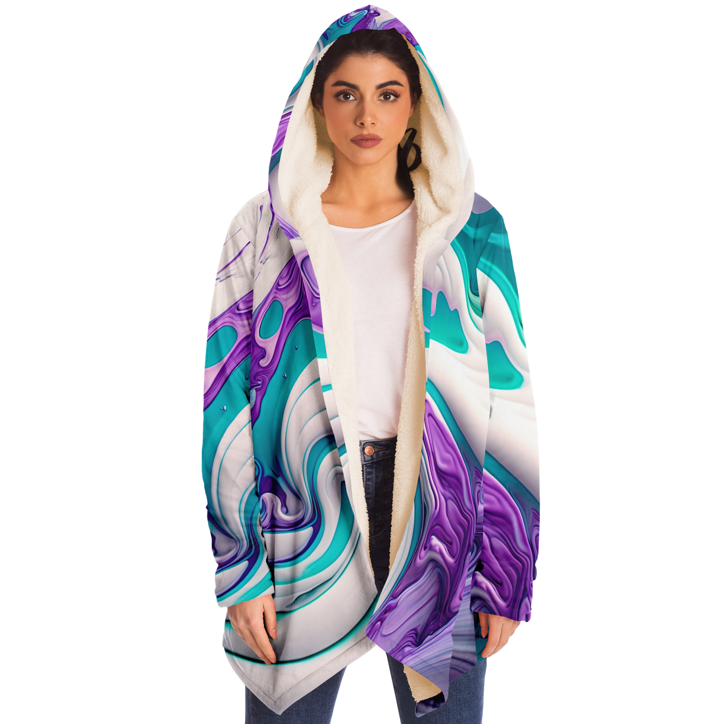 Marble Melt Microfleece Festival Cloak