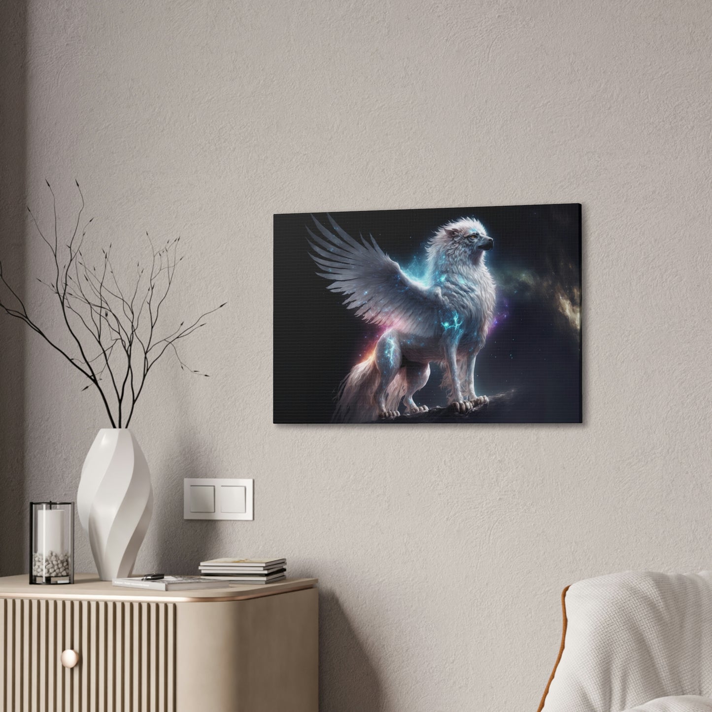 "Galactic Griffon" Canvas Stretched, 0.75" - Print