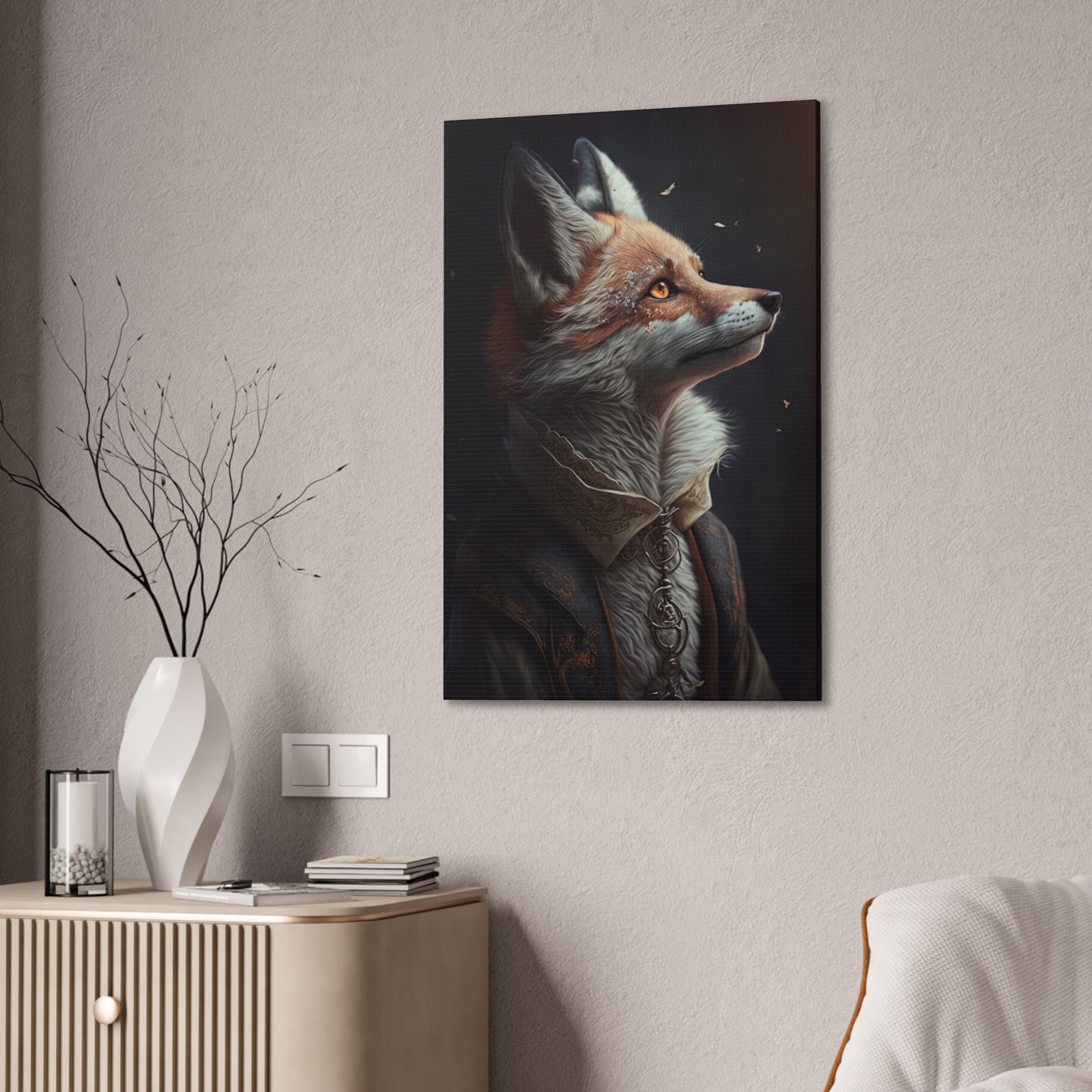 "Clever Mr Fox" Canvas Stretched, 0.75" - Print