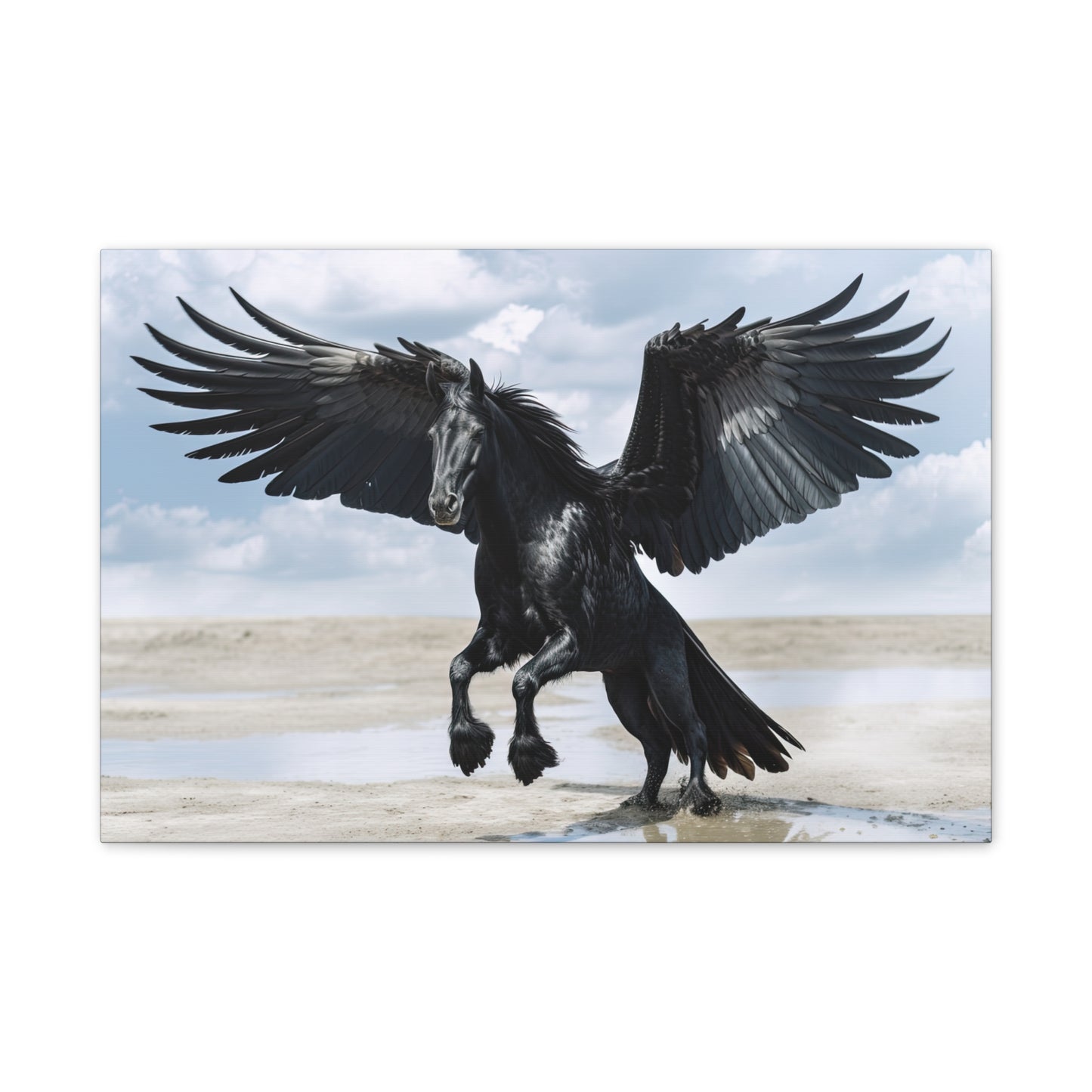 "Midnight Pegasus"  Canvas Stretched, 0.75" - Print