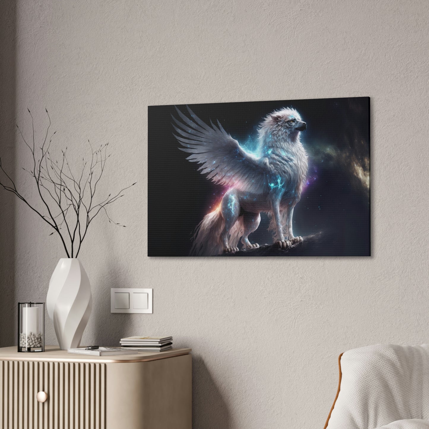 "Galactic Griffon" Canvas Stretched, 0.75" - Print