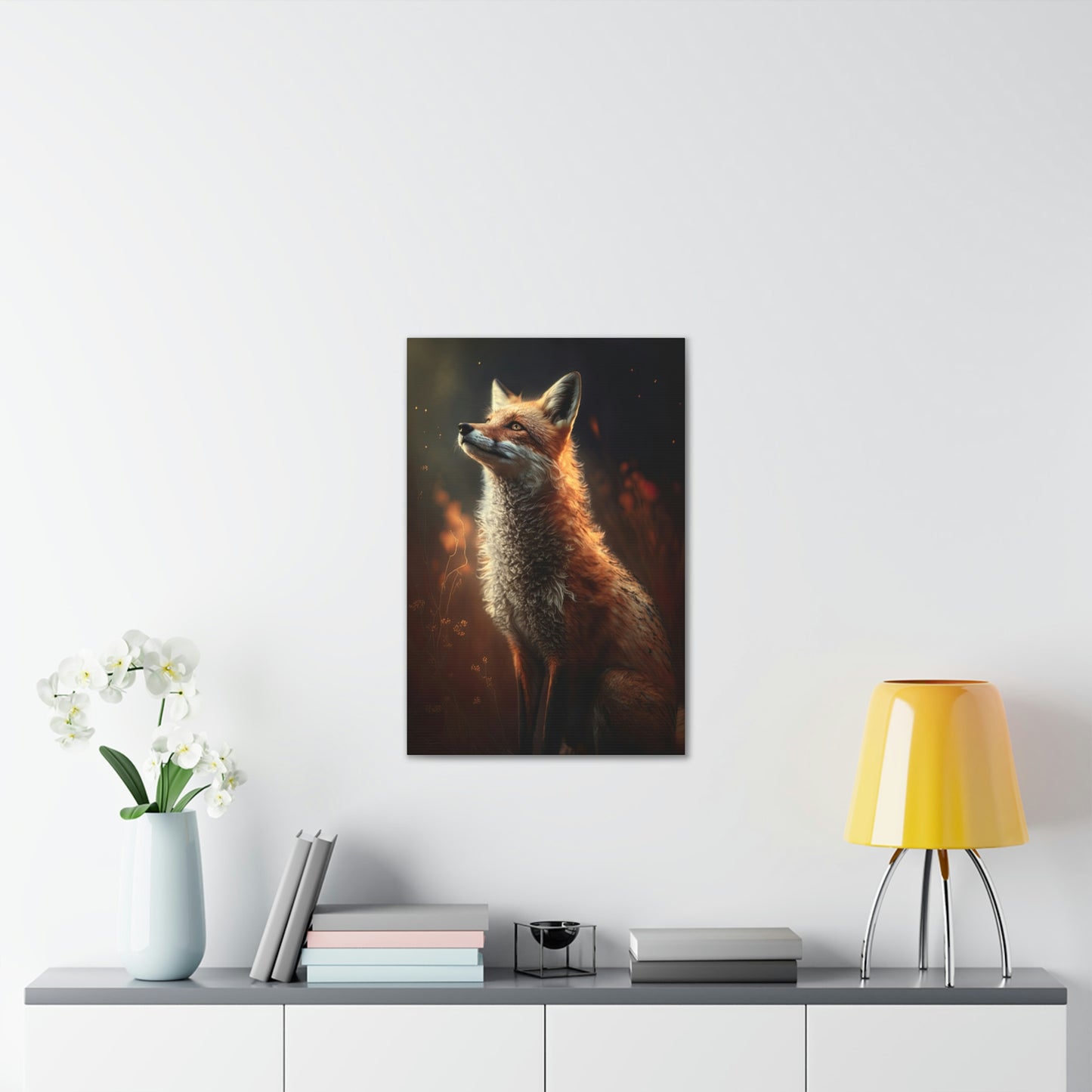 "Wistful Fox" Canvas Stretched, 0.75" - Print