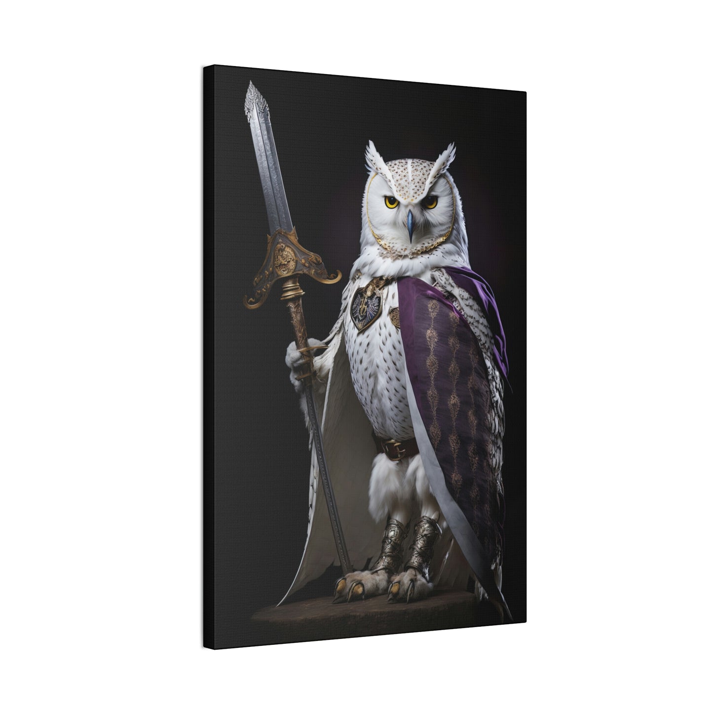 "Owl Royal Gaurd" Canvas Stretched, 0.75" - Print