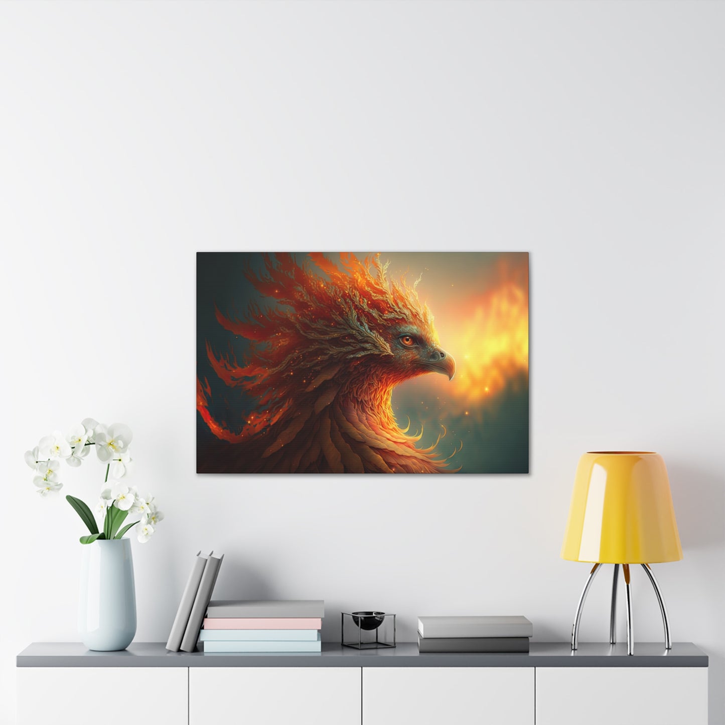 "Feathers Of The Phoenix" Canvas Stretched, 0.75" - Print