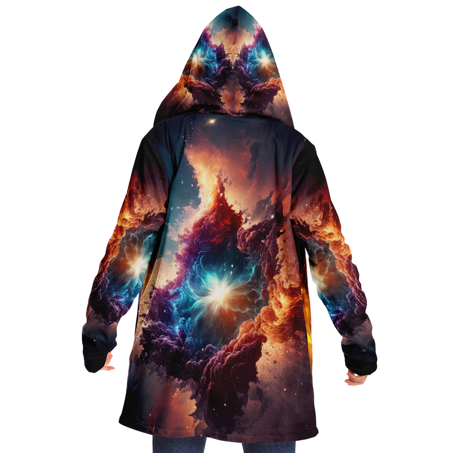 Galaxy Drift Microfleece Festival Cloak