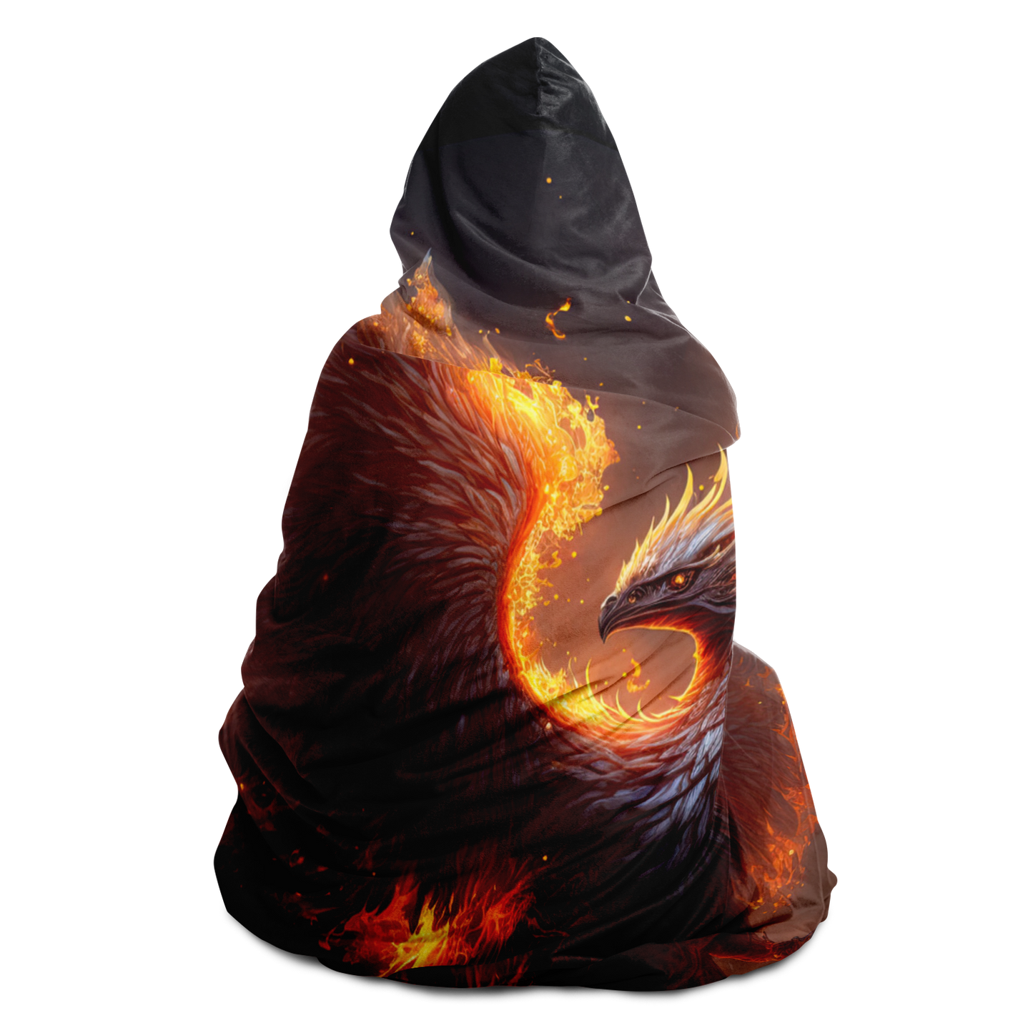 Fire Phoenix Hooded Blanket