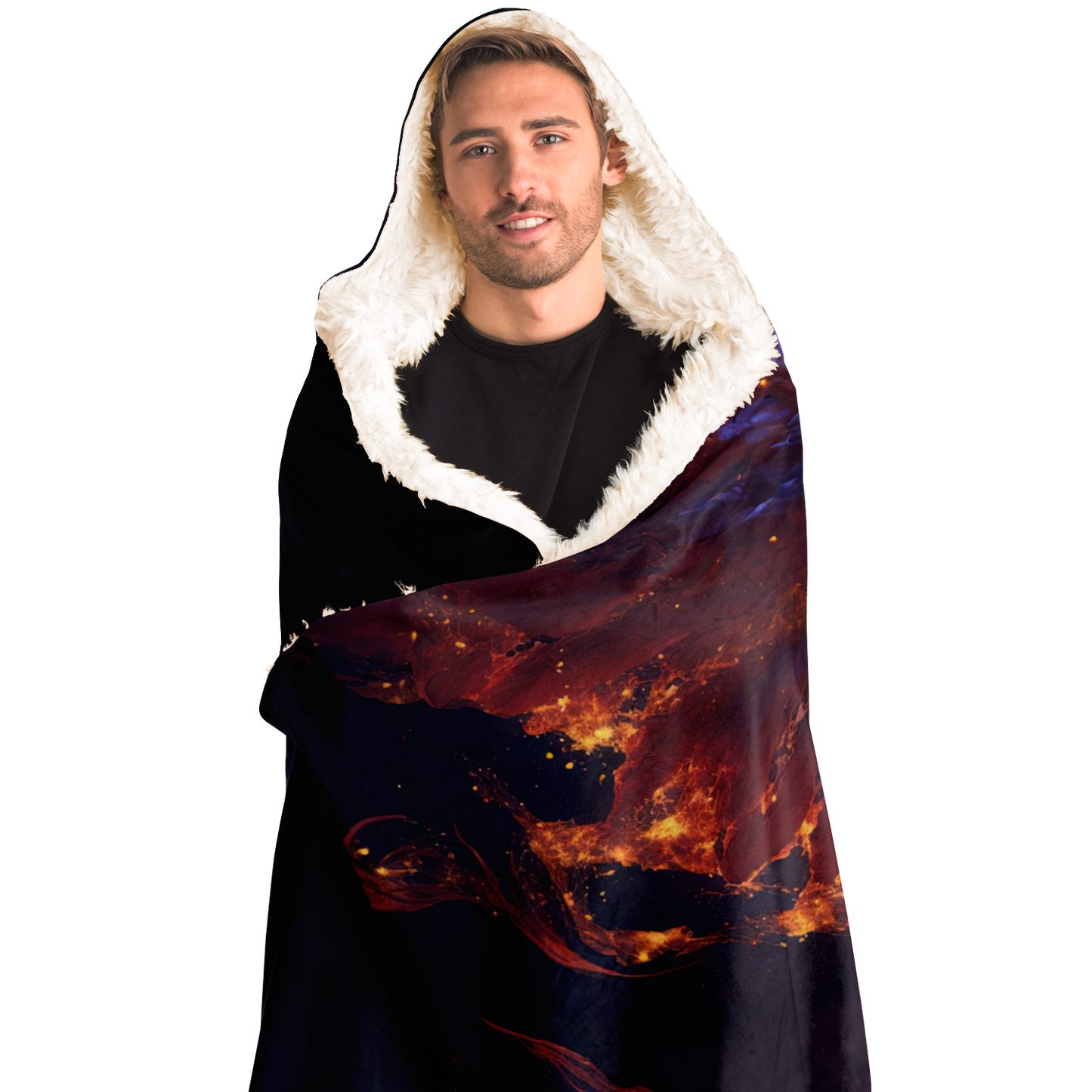 Red Phoenix Hooded Blanket