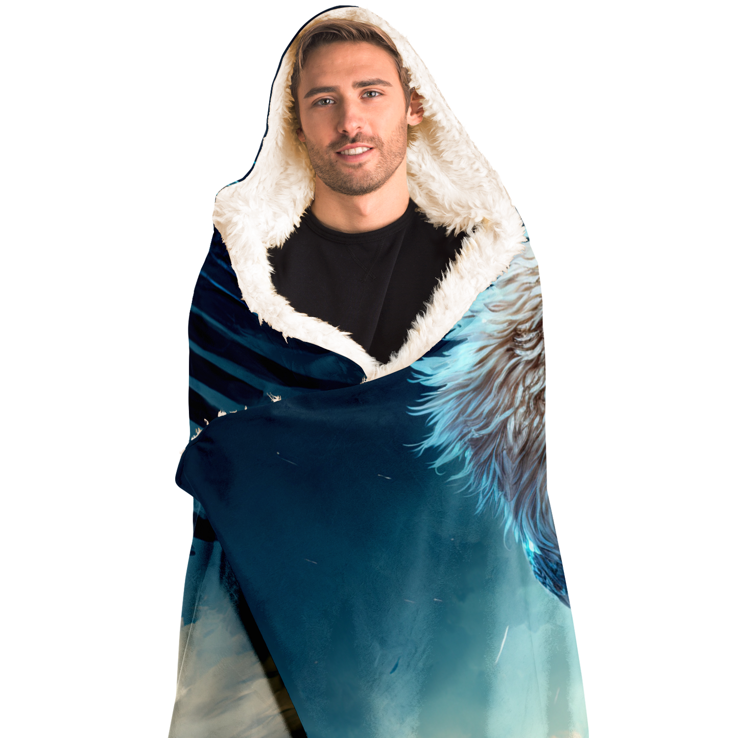 Ice Griffon Hooded Blanket