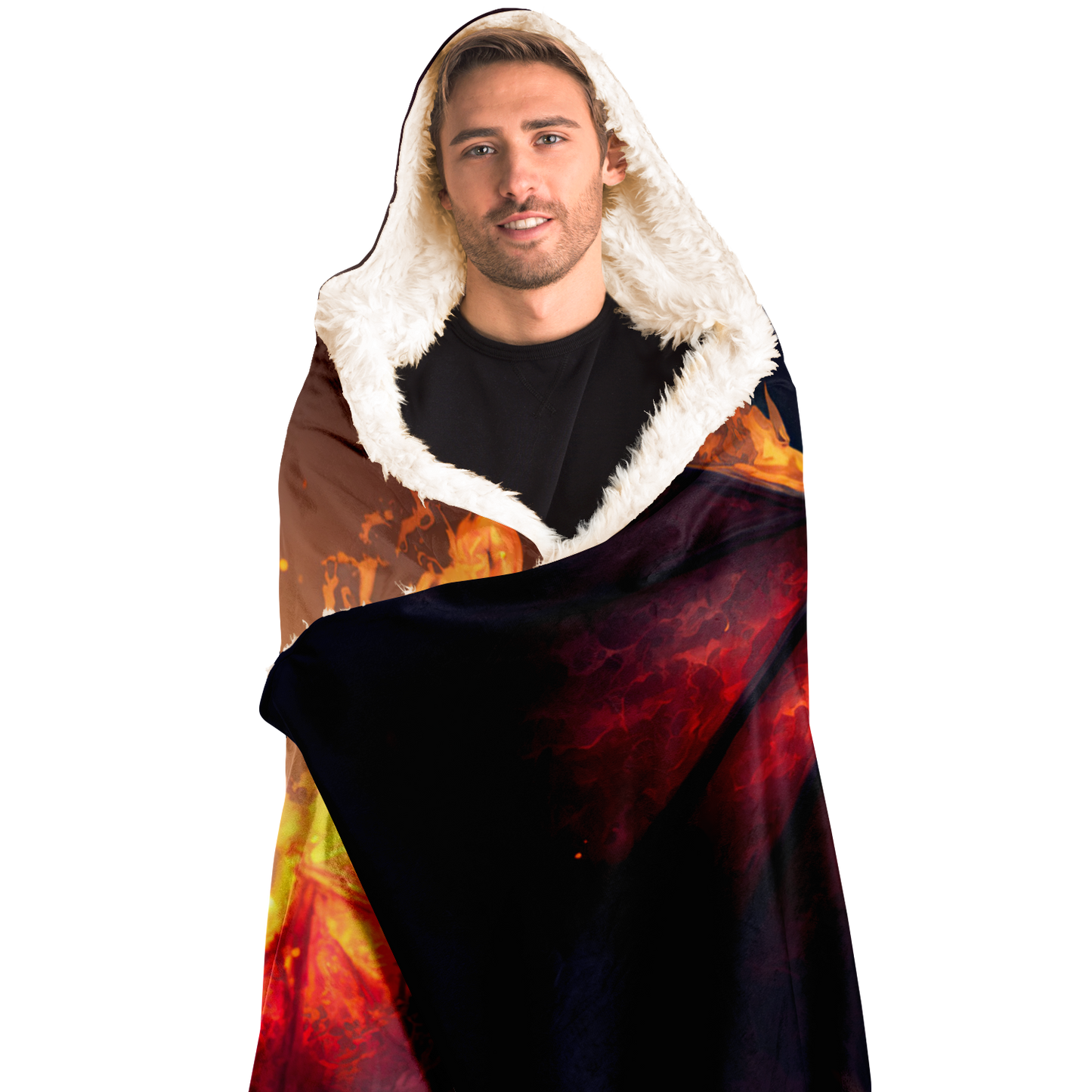 Fire Dragon Hooded Blanket